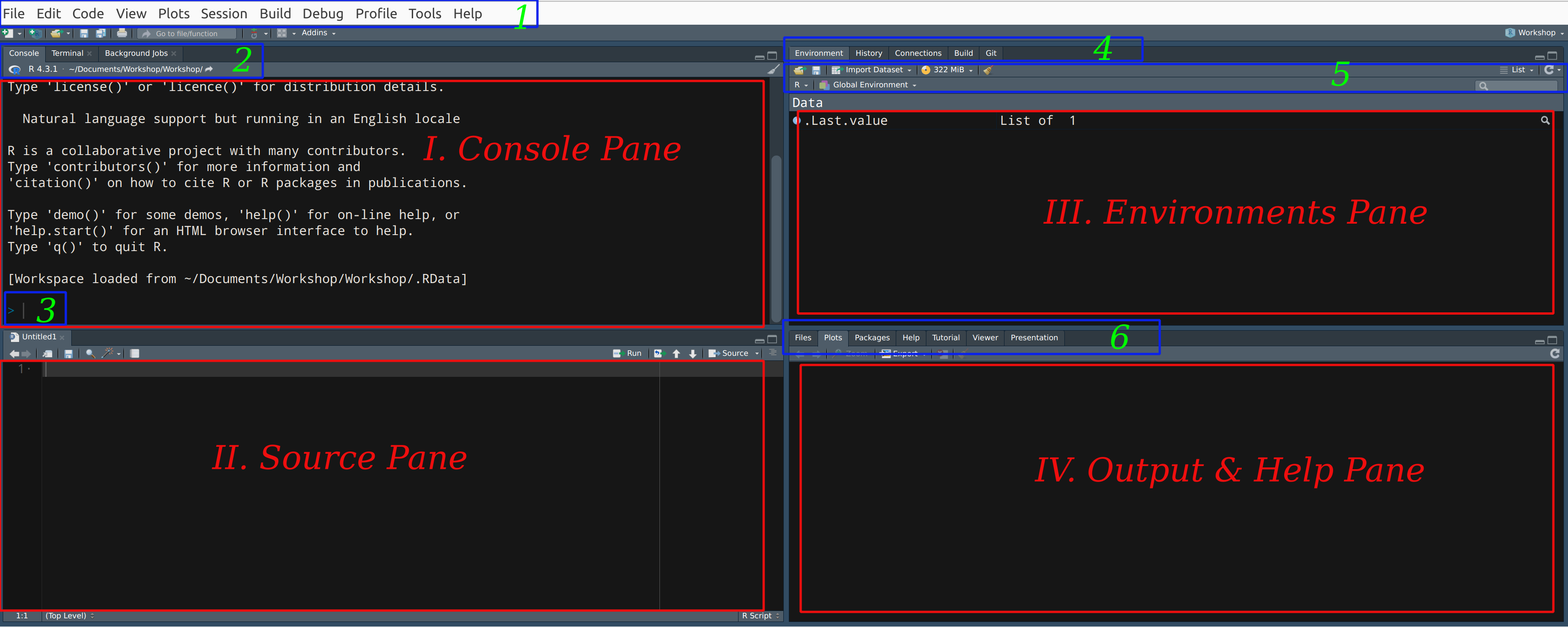 RStudio Interface